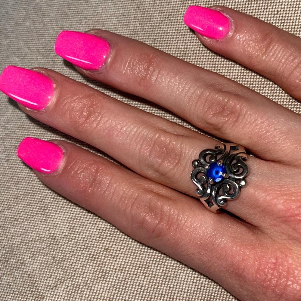 James Avery Sapphire birthstone ring